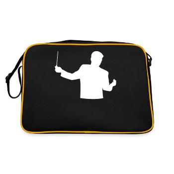L’éloquence du chef d’orchestre - Cadeau pour les maestros - Sac Retro - noir/or - Dos