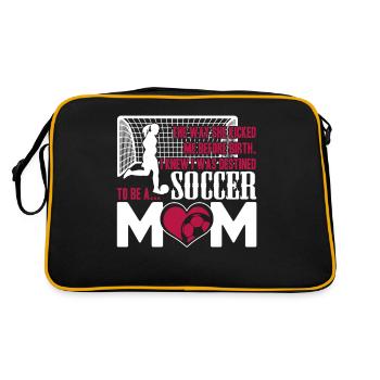 Soccer Destined To Be A Soccer Mom - Retro Bag - black/gold - Back