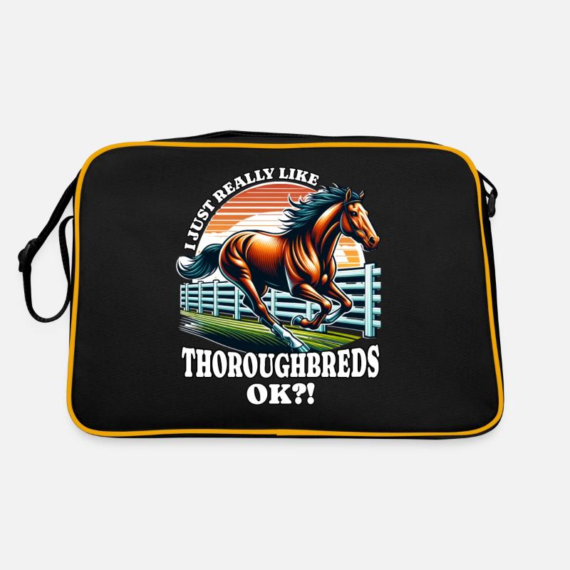 Thoroughbred Pferd Retro Tasche