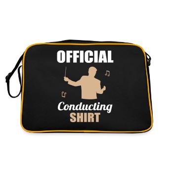 Official Conducting Shirt - Gift for Maestros - Retro Bag - black/gold - Back