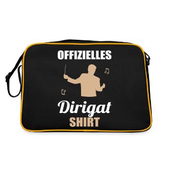Official Conducting Shirt - Gift for Maestros - Retro Bag - black/gold - Back