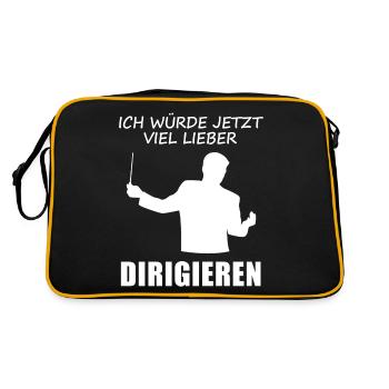 Je préfère de loin conduire maintenant - Cadeau - Sac Retro - noir/or - Dos