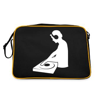 Groove-Meister - Ein Must-Have Geschenk für DJs - Retro Tasche - Schwarz/Gold - Hinten