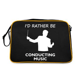 Je préfère de loin conduire maintenant - Cadeau - Sac Retro - noir/or - Dos
