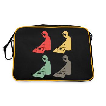 Color Mix Masters - Gift for Colorful DJs - Retro Bag - black/gold - Back