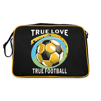 TRUE LOVE TRUE FOOTBALL - Retro Bag - black/gold - Back