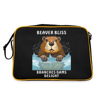 BEAVER BLISS BRANCHES BARRAGES DÉLICE - Sac Retro - noir/or - Dos