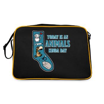 Veterinary Assistant Sock Veterinarian - Retro Bag - black/gold - Back