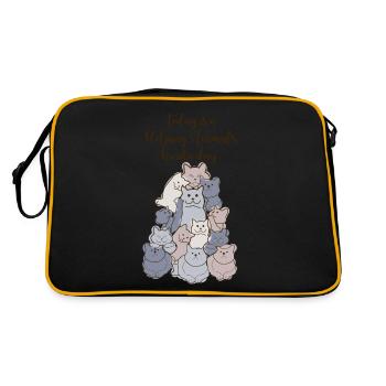 Veterinary Assistant Cats Veterinarian - Retro Bag - black/gold - Back