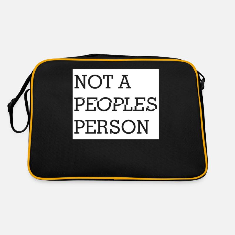 Misanthrope Misanthropist Dislike Grumpy Retro Tasche