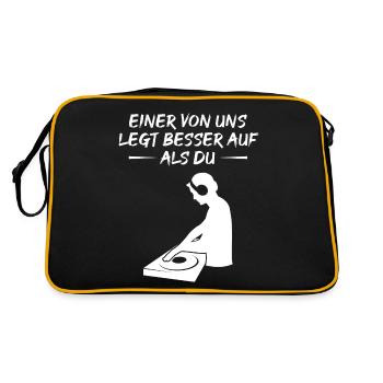 DJing meilleur que vous DJ Battle - Sac Retro - noir/or - Dos