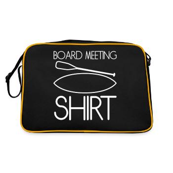 SUP-Board Meeting - Retro Tasche - Schwarz/Gold - Hinten