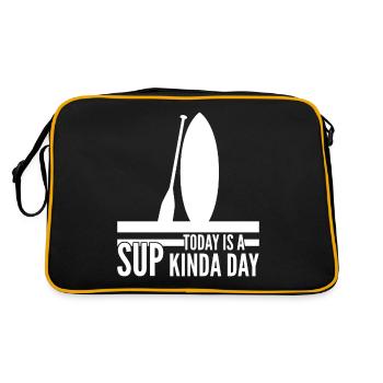 Stand up Paddling SUP-Board - Retro Tasche - Schwarz/Gold - Hinten