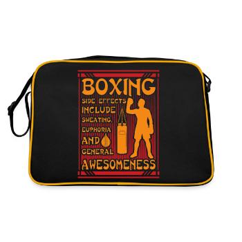 Citation amusante de boxe - Sac Retro - noir/or - Dos