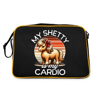 Shetland Pony Cardio - Sac Retro - noir/or - Dos