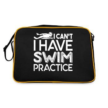 Swimming I Have Swim Practice - Retro Bag - black/gold - Back