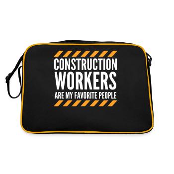 Construction Manager Construction Worker - Retro Bag - black/gold - Back
