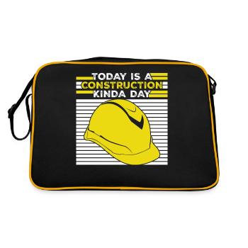 Construction Site Construction Manager - Retro Bag - black/gold - Back