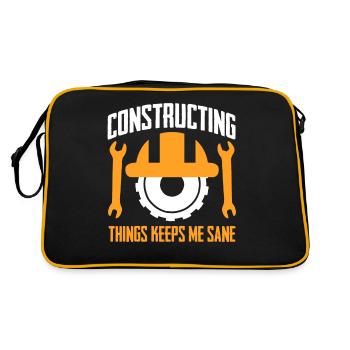 Construction Worker - Retro Bag - black/gold - Back