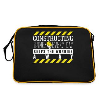 Construction Manager - Retro Bag - black/gold - Back