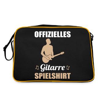 Chemise cadeau officielle du jeu de guitariste - Sac Retro - noir/or - Dos