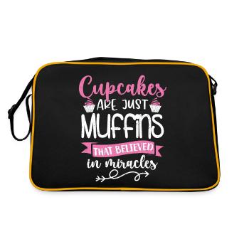 Cupcake - Retro Bag - black/gold - Back