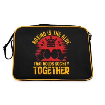 Boxing is the Glue that holds Society Together - Retro Bag - black/gold - Back