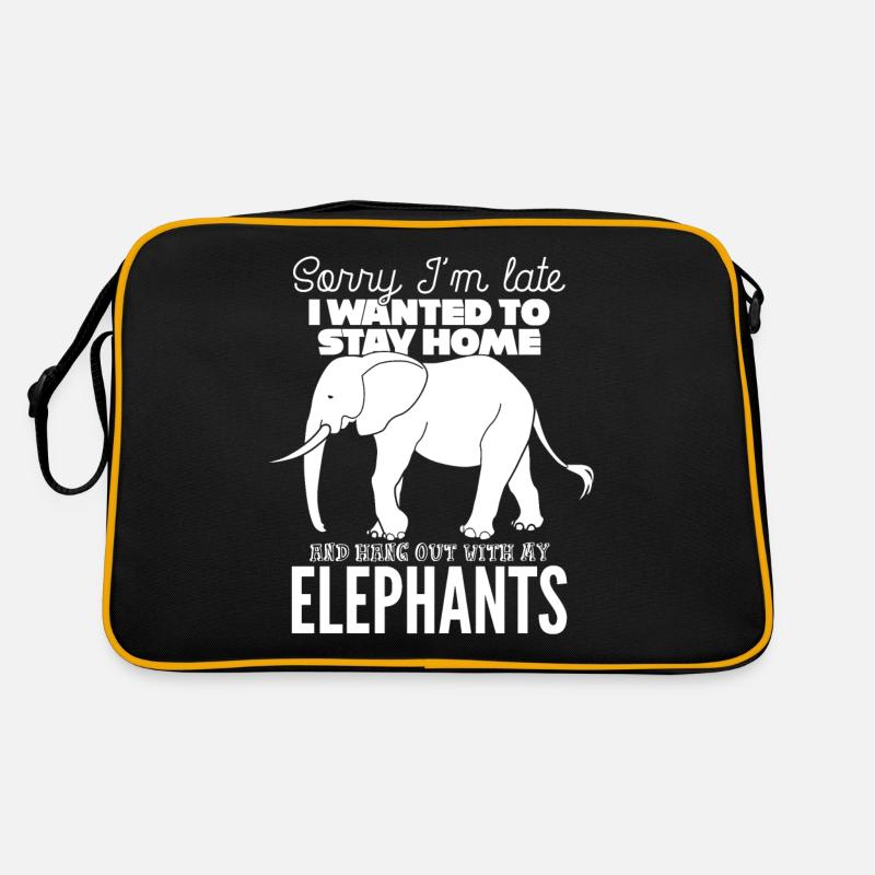 Éléphant Blague Éléphants Sac Retro