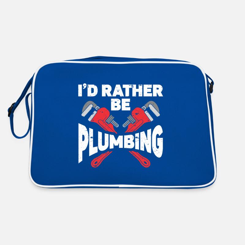 Plumber Men Father Husband Plumber Retro Bag