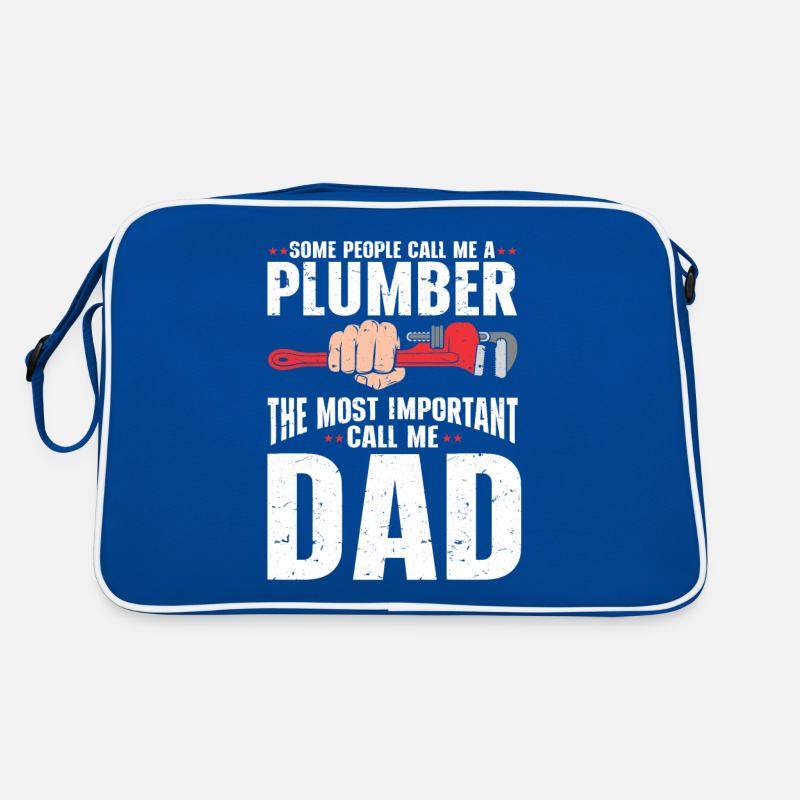 Plumber Men Father Husband Plumber Retro Bag