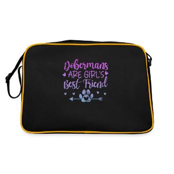 Doberman - Sac Retro - noir/or - Dos