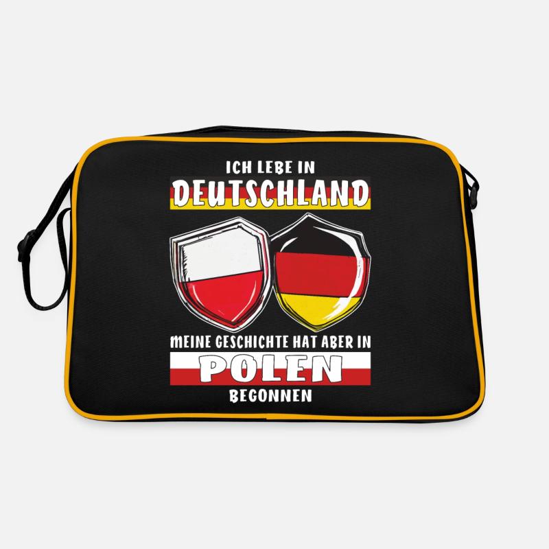 POLAND GERMANY I LIVE IN Retro Bag