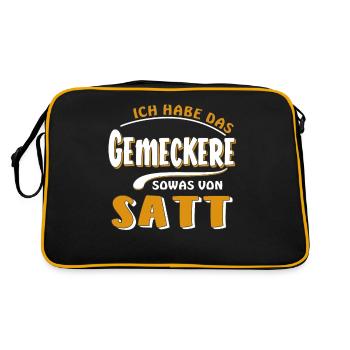 J’EN AI MARRE DES GROGNEMENTS - Sac Retro - noir/or - Dos