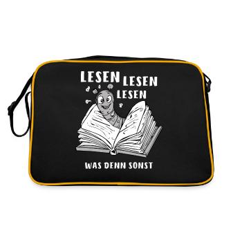 LIRE LE LIVRE DES VERS - Sac Retro - noir/or - Dos