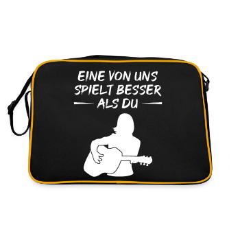 Better Guitar Playing Challenge - Retro Bag - black/gold - Back