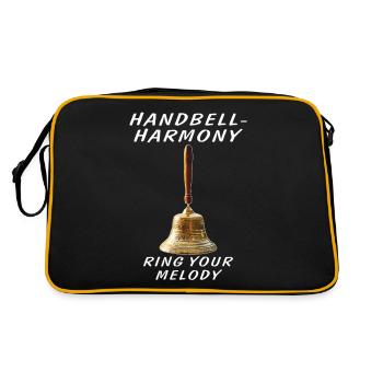 HANDBELL HARMONY - Retro Bag - black/gold - Back