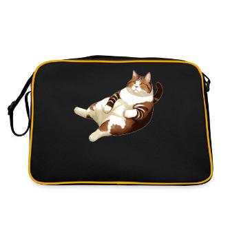GRAISSE DE CHAT COUCHÉE - Sac Retro - noir/or - Dos