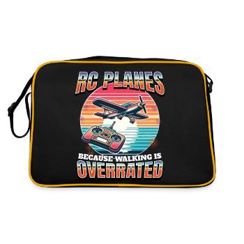 Model Airplane Model Airplane RC Airplane - Retro Bag - black/gold - Back