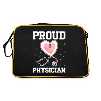 Médecin Disant École De Médecine Pa Étudiant Médecin - Sac Retro - noir/or - Dos