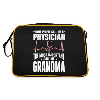Médecin Disant École De Médecine Pa Étudiant Médecin - Sac Retro - noir/or - Dos
