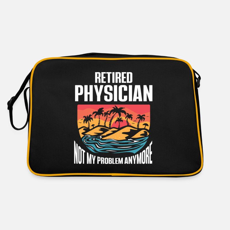 Arzt Spruch Med School Pa Student Physician Retro Tasche