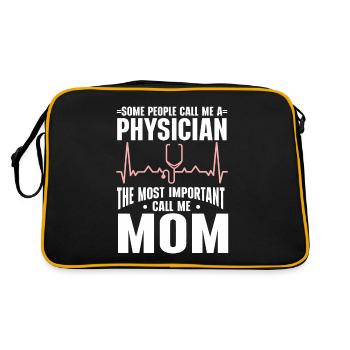 Médecin Disant École De Médecine Pa Étudiant Médecin - Sac Retro - noir/or - Dos