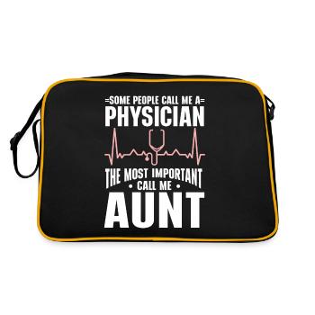 Médecin Disant École De Médecine Pa Étudiant Médecin - Sac Retro - noir/or - Dos
