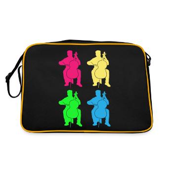 Bassists Colorful Ensemble Sound - Retro Bag - black/gold - Back