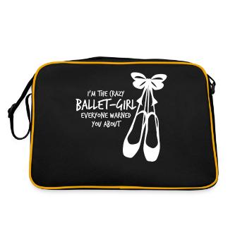 Danseuse de ballet ballerine - Sac Retro - noir/or - Dos