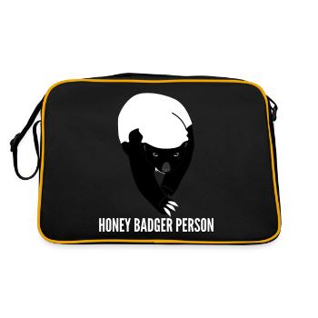 Honey Badgers Grumpy Honey Badger - Retro Bag - black/gold - Back