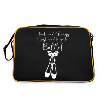 Ballerines Danseuse de Ballet - Sac Retro - noir/or - Dos
