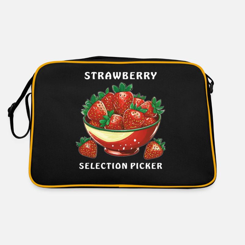 STRAWBERRY SELECTION PICKER Retro Tasche