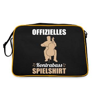 Conception de chemise de jeu Double Bass Master - Sac Retro - noir/or - Dos