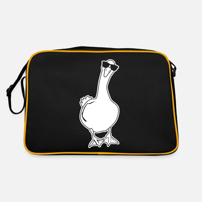 Goose with Sunglasses Geese Retro Bag